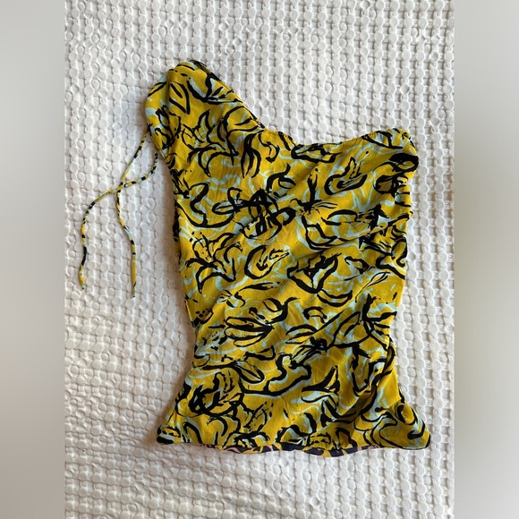 Diane Von Furstenberg Sylvie Reversible Top XS - Picture 2 of 3